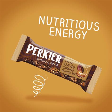 Perkier Salted Caramel Snack Bars 18 Pack Vegan Gluten Free