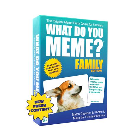 WHAT DO YOU MEME? Family Edition - The Hilarious Family Party Card Game ...