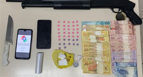 Homem é preso arma falsa ecstasy e cocaína no bairro Limeira