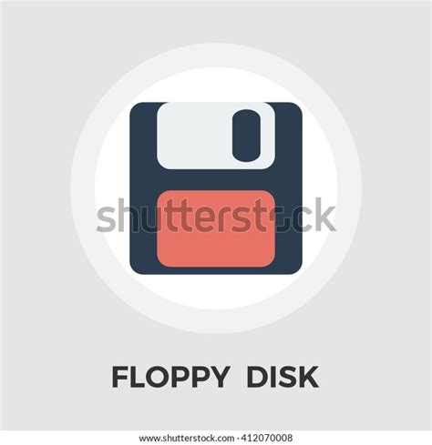 Magnetic Floppy Disc Icon Vector Flat Stock Vector Royalty Free