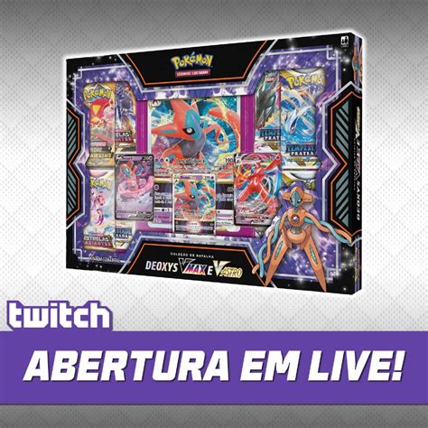 Box Coleção De Batalha Deoxys Vmax E V Astro Abertura Em Live Leia