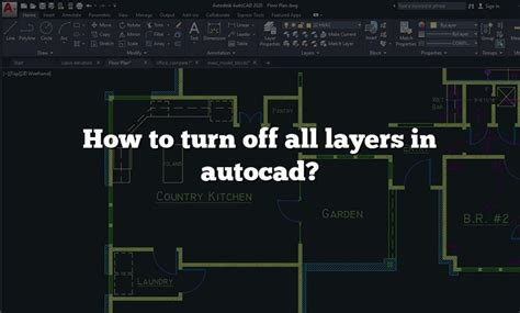 How To Turn Off All Layers In Autocad