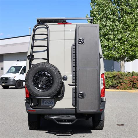 Tec Vanlife Rear Door Ladder Tire Carrier For Mercedes Sprinter Vans