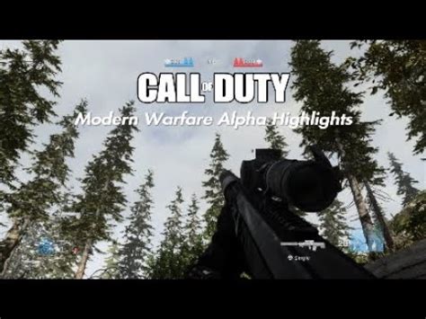 Call Of Duty Modern Warfare Alpha Highlights Youtube