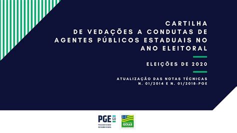 Pge Publica Cartilha Sobre Condutas Vedadas A Agentes Públicos Nas