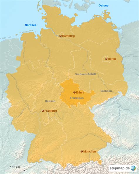 Stepmap Deutschland Landkarte Für Deutschland