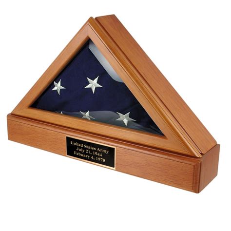 Military Officer Service Flag Display Case - Golden Openings