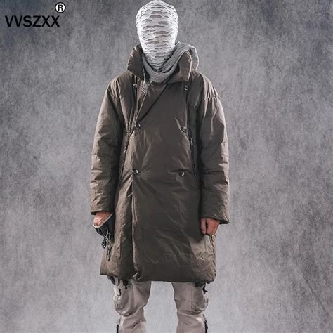 Winter Men S Long White Duck Down Overcoat Thicken Slim Down Jacket