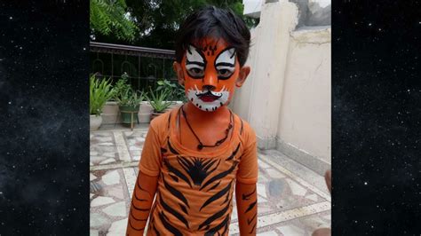 Aditya Kaushik As Tiger Fancy Dress Youtube