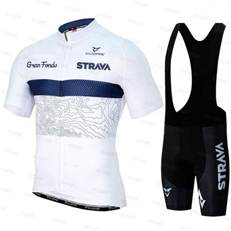 Strava Cycling Set Cycling Jersey Set Summer Anti Uv Mtb Men S Bike