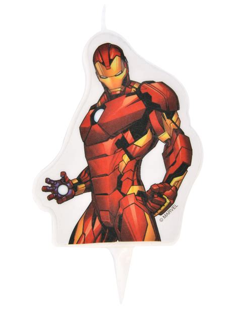 Vela De Cumplea Os Avengers Iron Man X Cm Decoraci N Y