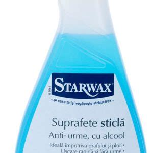 Solutie Speciala Curatare GEAMURI 3 In 1 Anti Urme Starwax 500ml