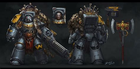 Space Wolf Terminator Art By Zheng Wei 40K Gallery