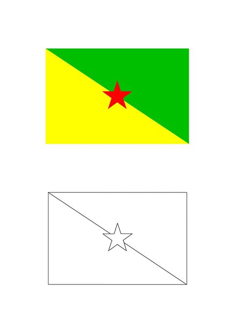 Bandeiras Para Colorir Bandeira Da Guiana Francesa Para Colorir