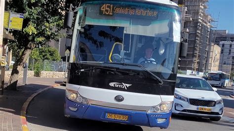 Buses Of Egged Dan Badarom And Electra Afikim On Harotem St In Ashdod