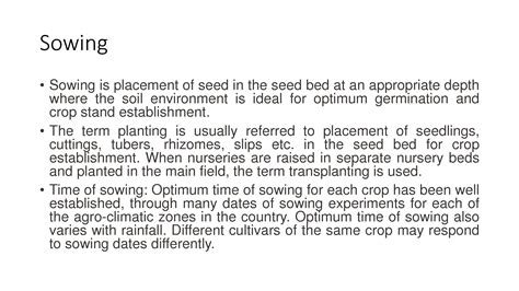 Solution Practical Of Sowing And Method Studypool