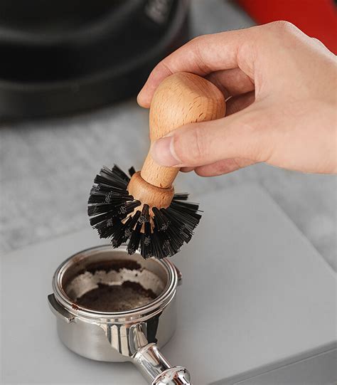 premium portafilter basket cleaning brush coffee cleaning brush