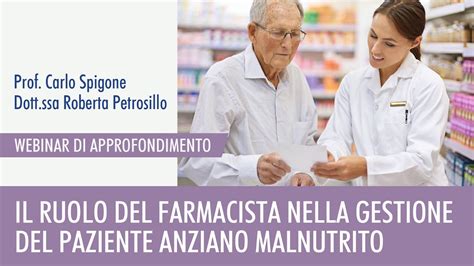 Trailer Il Ruolo Del Farmacista Nella Gestione Del Paziente Anziano