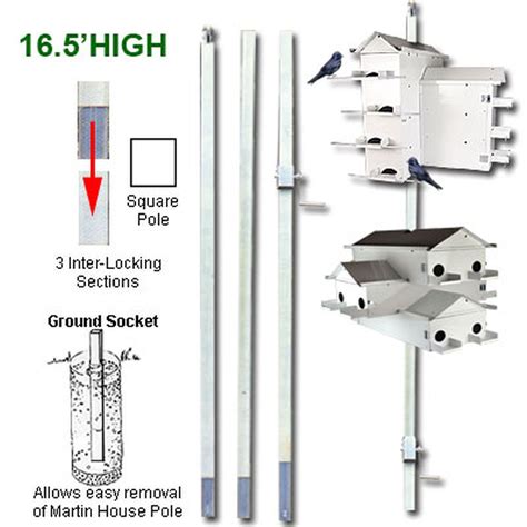 Lonestar Purple Martin House Pole System