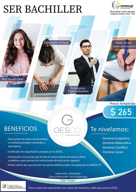 ‼️CURSO SER BACHILLER‼️😱 😱Primer... - Corporación Gesco