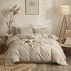 Amazon Amwan Solid Beige Duvet Cover Full Size Soft Washed Cotton