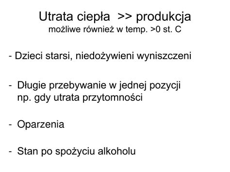 PPT Stany zagrożenia życia W 4 Hipo i hipertermia PowerPoint