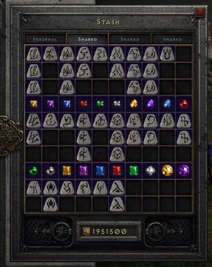 Diablo 2 Rune Recipes Horadric Cube Dandk Organizer