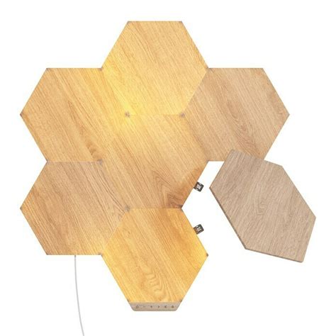 Nanoleaf Starterkit Elements Hexagons Panels Stk W Holzoptik