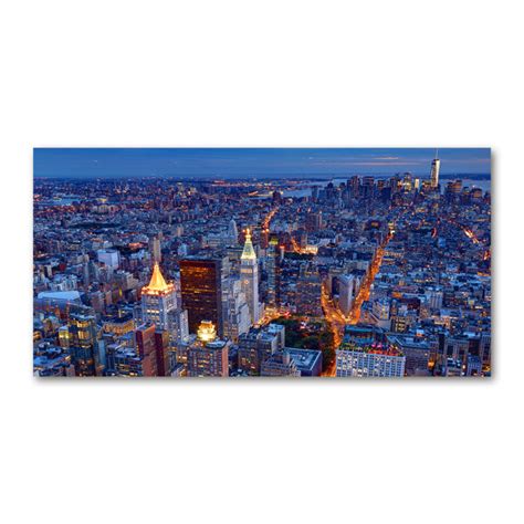 Ebern Designs Manhattan By Night Wrapped Canvas Art Prints Wayfair