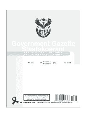 Fillable Online Archive Opengazettes Org Government Gazette Of South