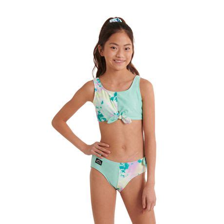 Justice Girls Knot Detail Bikini 2 Piece Set Walmart Canada