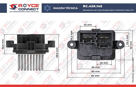 Resistência da Caixa Evaporadora Caminhão Volvo FH FM 2015 24