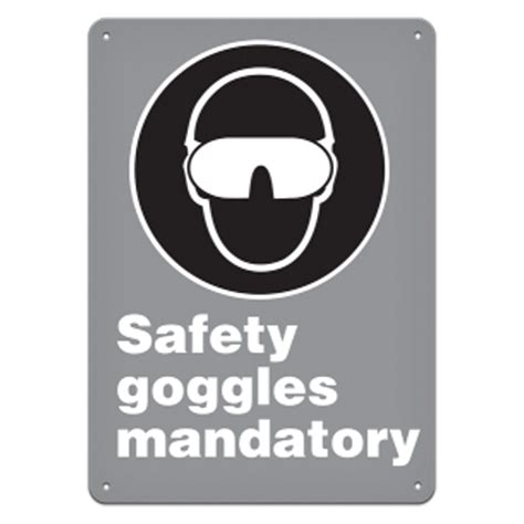 Csa Safety Signs Safety Goggles Mandatory Wholesale Safety