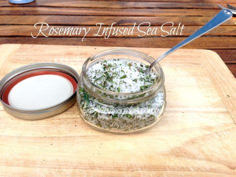 Rosemary Infused Sea Salt Recipe Salt Sea Salt Homemade