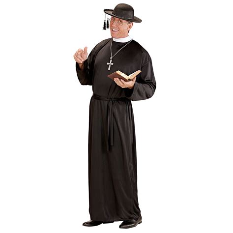 Buy Mens Priest Costume Large Uk For Vicar Priest Church Fancy