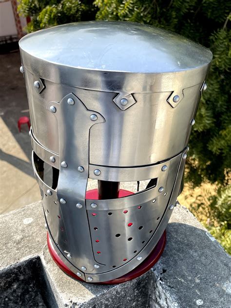 Medieval Knight Templar Helmet Knights Templar Helmet Great Helm Wma