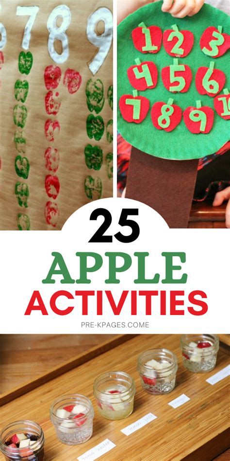 25 Apple Theme Activities For Preschool