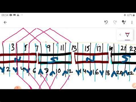 Easy Wave To Draw Dc Double Layer Lap Windings Youtube