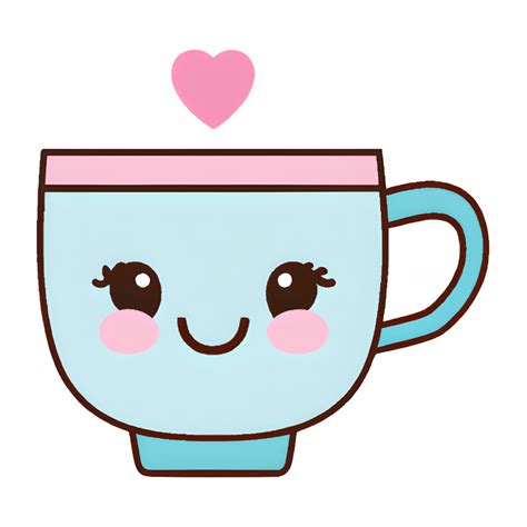 Coffee Cup Kawaii Graphic · Creative Fabrica