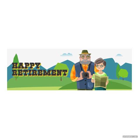 Printable Retirement Banner