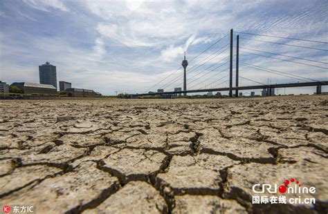 持续干旱致莱茵河水位下降 河床干涸龟裂 高清组图 国际在线