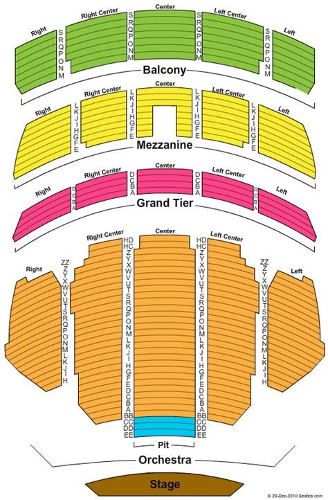 Symphony Hall Seating Chart Springfield Ma