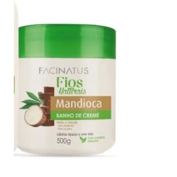 Banho De Creme Mandioca G Facinatus Fio Naturais Shopee Brasil