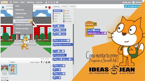 Como Montar Tu Primer Proyecto A Scratch Mit Youtube