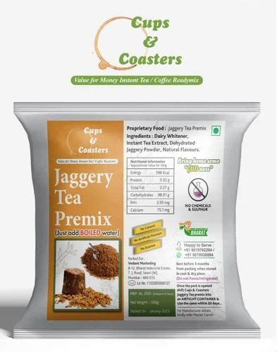 Jaggery Tea Premix Packaging Size 500 G At 350 Kg In Mumbai ID