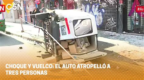 Choque Y Vuelco En Av Corrientes Y Scalabrini Ortiz Youtube