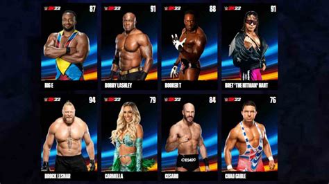 WWE 2K22 All Superstar Ratings Pro Game Guides