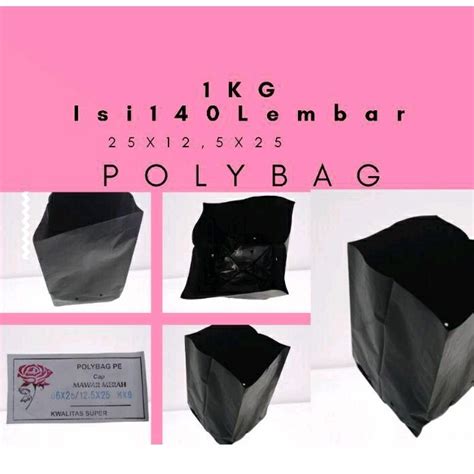 Jual SAL POLYBAG Polibag 25x25 Polibek Semai Kantong Polibek Media