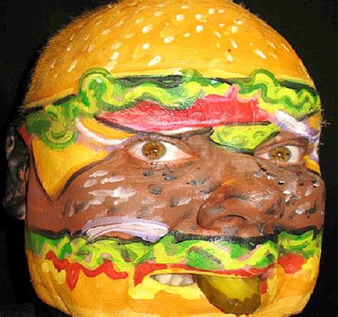 Burger Face-Most Incredible Face Paintings