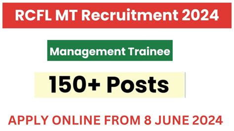 Rcfl Mt Recruitment Notification Out Important Job Update